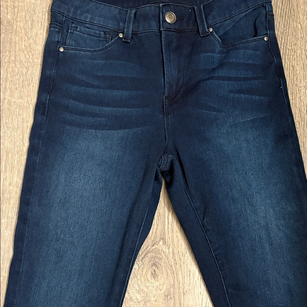 Grace & Lace Women's Blue Stretch cropped Jeans 4‎